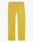 Pantalon cargo jaune DAFORAGE / 22H3PGD2PANB114