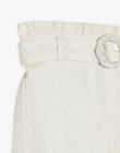 Short écru à broderies fantaisie FRESHOETTE / 23E2PFI1SHO005