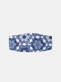 Bandeau bleu et blanc à imprimé fleuri LACHLOE / 24H4BFJ1BAN001