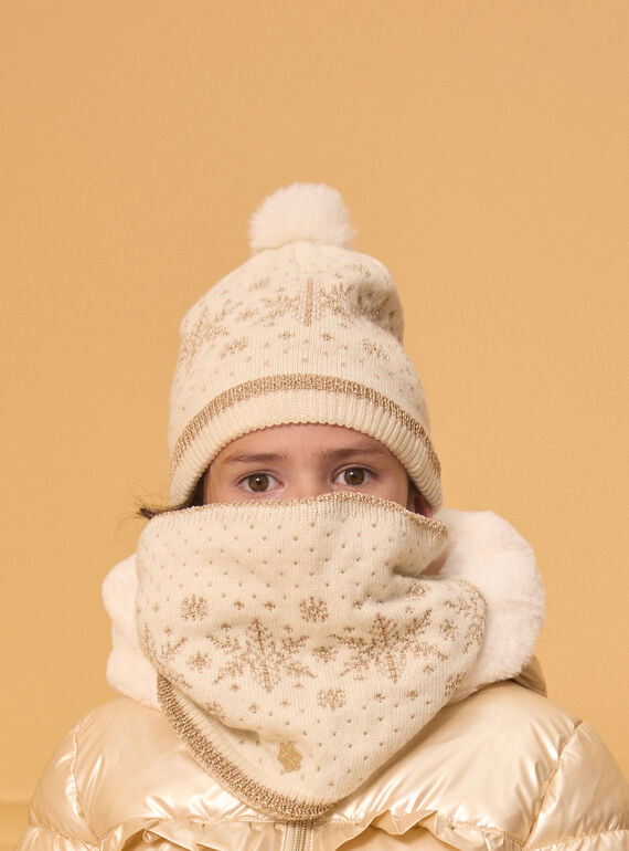 Bonnet maille avec pompom LIOJAKETTE / 24H4PF81BOND319