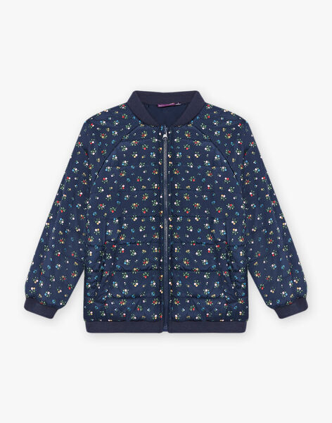 Parka 3 en 1 à capuche bleu nuit DRAVLETTE / 22H2PFG1PAR070