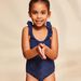Maillot de bain bleu marine une pièce