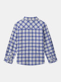 Chemise à Carreaux Bleu MEMINAGE / 25E3PG81CHM001