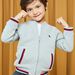 Gilet gris chiné dinosaure