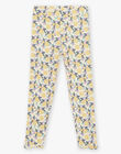 Legging écru à motif oranges et fleurs FLALEGETTE / 23E2PFO1LG114