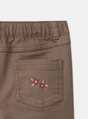 Jean slim marron Fille NISLIMETTE / 25H2PFS1PAN821