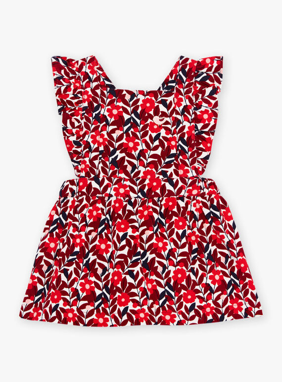 Robe chasuble en velours à imprimé fleuri DAOLIVE / 22H1BFX1CHS001