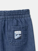 Pantalon en denim bleu avec découpes LADORIAN / 24H1BGJ1JEAP274
