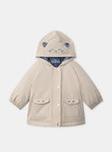 Parka 2 en 1 beige ou bleu imprimé fleuri Bébé Fille NIMAUD / 25H1BFE1PAR080