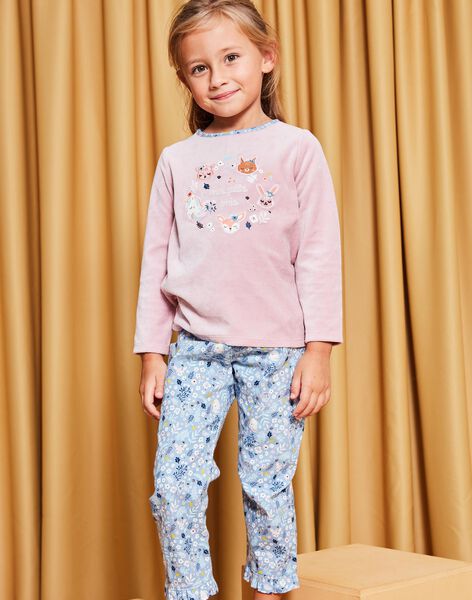 Ensmble pyjama T-shirt et pantalon en velours DOUPETTE / 22H5PFW3PYJ303