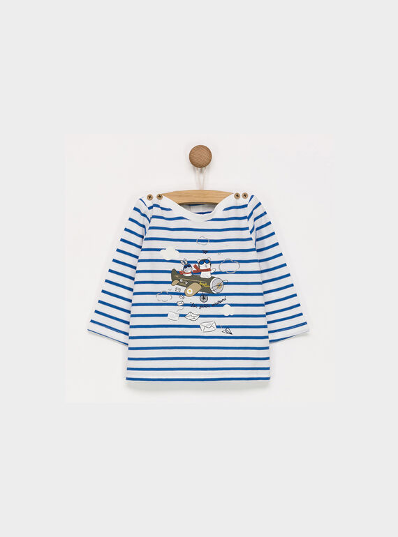 Tee shirt manches longues blanc PAOCTAVE / 18H1BGK1TML001