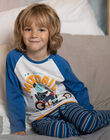 Ensemble pyjama motif dinosaure à moto enfant garçon CAMOTAGE / 22E5PG41PYJ001