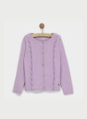 Cardigan mauve ROLIJAETTE / 19E2PFD1CAR328