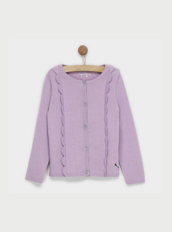 Cardigan mauve ROLIJAETTE / 19E2PFD1CAR328