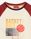 T-shirt à motifs basketball enfant garçon CABIAGE / 22E3PG71TML005