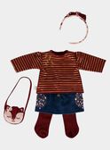 Tenue poupée Indien poupre SEALITENU7 / 19HZENS8TENF511