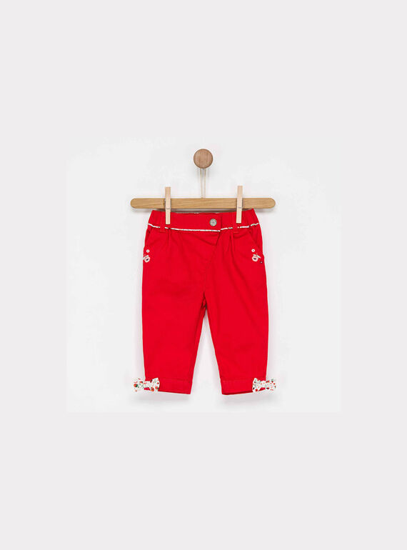 Pantalon rouge NADIANE / 18E1BF81PAN050