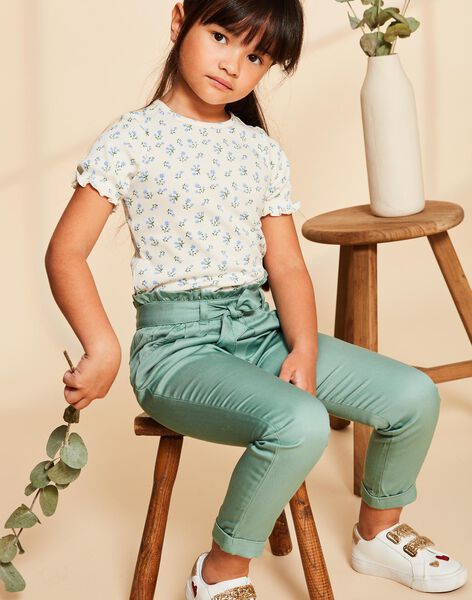 Pantalon paperbag kaki FRIVOETTE 2 / 23E2PFJ1PAN604