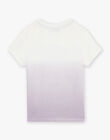 T-shirt tie and dye violet à décoration désert FLAMIAGE / 23E3PGO2TMC001