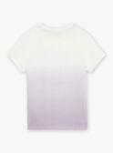 T-shirt tie and dye violet à décoration désert FLAMIAGE / 23E3PGO2TMC001