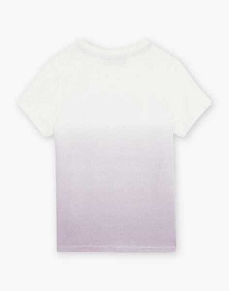 T-shirt tie and dye violet à décoration désert FLAMIAGE / 23E3PGO2TMC001