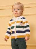 Gilet rayé patchs animaux  LAMATHIAS / 24H1BGO1GIL107