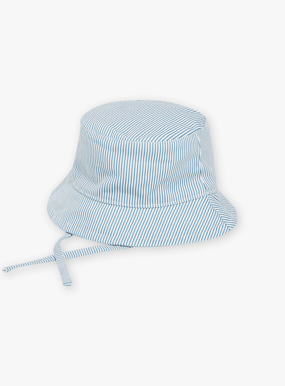 Bob beige à rayures bleues FAENZO / 23E4BGI1CHAC218