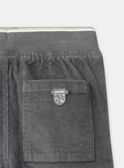 Pantalon Gris en Velours LADURAGE / 24H3PGQ1PANJ909