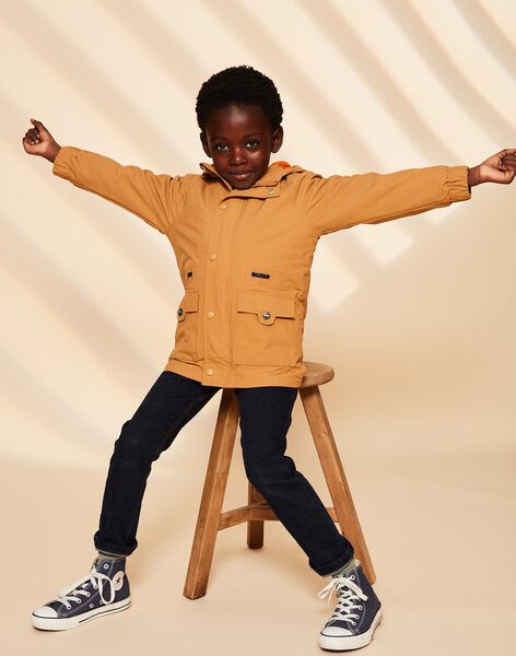 Parka camel 3 en 1 à capuche FRAVAGE / 23E3PG52PARA014