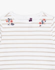 T-shirt marinière argent et blanc DROMARETTE 2 / 22H2PFQ5TML001