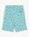 Bermuda bleu à imprimé tropiques FLUPOAGE / 23E3PGQ2BER205