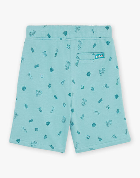 Bermuda bleu à imprimé tropiques FLUPOAGE / 23E3PGQ2BER205