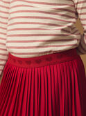 Jupe plissé rouge Fille NIXAMETTE 2 / 25H2PFH3JUPF510
