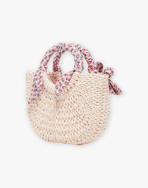 Sac besace écru en paille FLUBAGETTE / 23E4PFQ1BES002