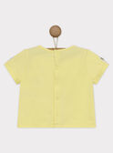 Tee shirt manches courtes jaune RYDENIS / 19E1BGS1TMC106
