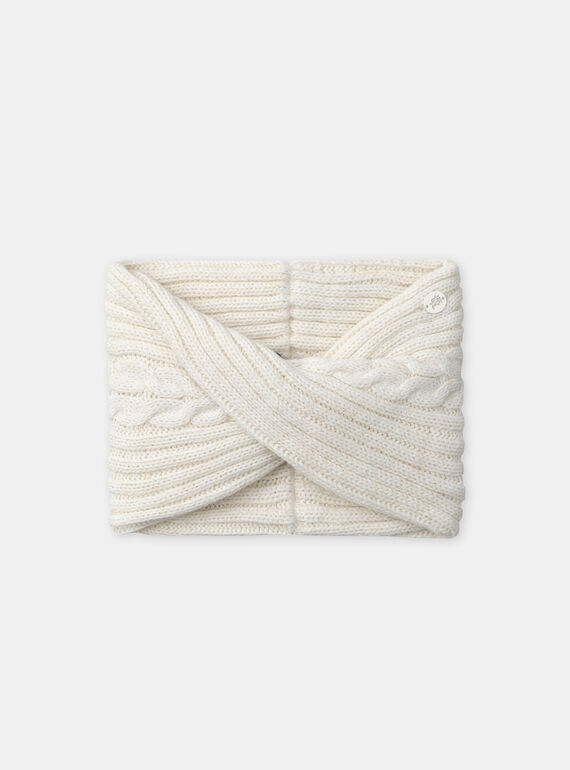 Snood croisé écru  NINORETTE / 25H4PFE1SNO001