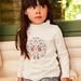T-shirt écru à motifs fleurs et renards