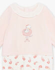 Pyjama en velours bébé fille 22H0NF13GRE307