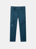 Pantalon Bleu Canard LARAPAGE / 24H3PGR1PAN714