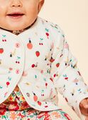 Gilet en tubique écrue avec surpiqures FADINA / 23E1BFB2CAR001