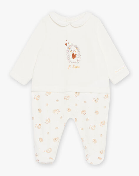 Pyjama en velours bébé mixte DOMINION / 22H0NM13GRE001