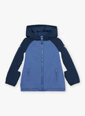 Blouson bleu gris à capuche FRABLOCAGE / 23E3PG53BLO717