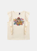 Tee Shirt Manches Courtes Vanille KIMIETTE / 24E2PFC1TMC114