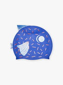 Bonnet de piscine bleu encre poisson FRYTETAGE / 23E4PGL1D4YC214