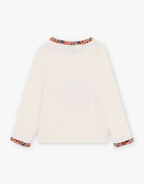 T-shirt écru à fronces DOSHOPETTE / 22H2PFF2TML001