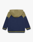 Haut de jogging bleu marine et kaki basket DIBAGE1 A SUPP / 22H3PGL3JGH070