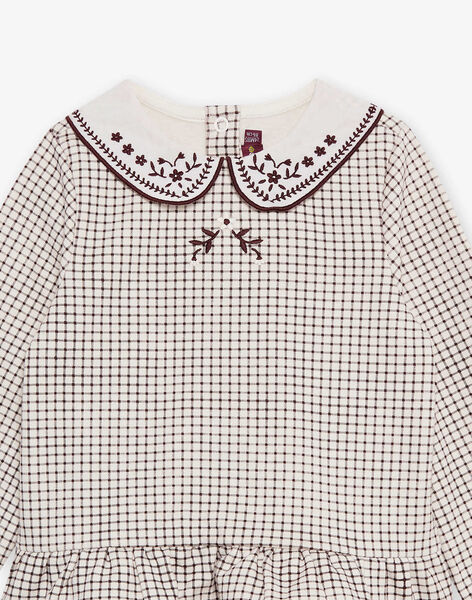 Ensemble blouse et legging bébé fille en molleton DAKORALIE / 22H1BFR1ENS006