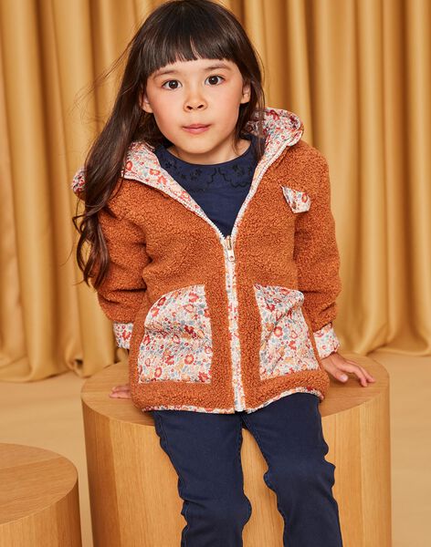 Veste réversible à capuche marron DRIPOETTE 2 / 22H2PFV1CAP821