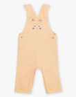 Salopette orange clémentine en twill à découpe oreilles de chat FAPRIA / 23E1BFO1SALE409