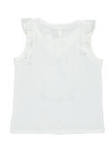 Tee shirt manches courtes blanc REFINETTE / 19E2PFE1TMC001
